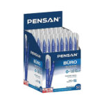 Pensan Büro 1.0 mm Mavi Tükenmez Kalem Kutu İçi 50 Adet